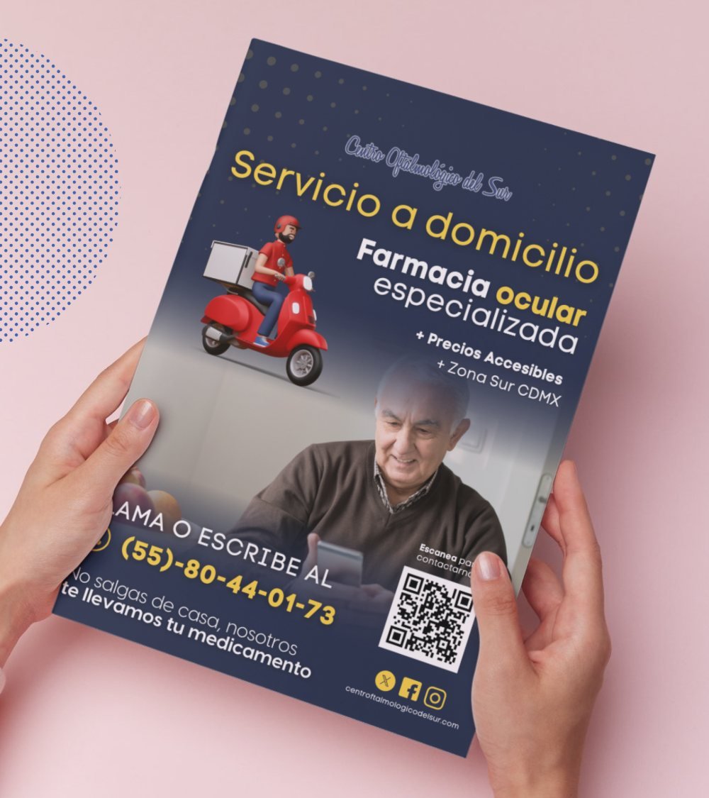 Flyer de farmacia ocular